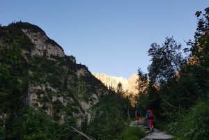 Zugspitze über das Höllental - Kurz vor der Höllentalangerhütte