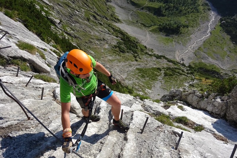 Zugspitze mit Bergführer - Brett und Leiter