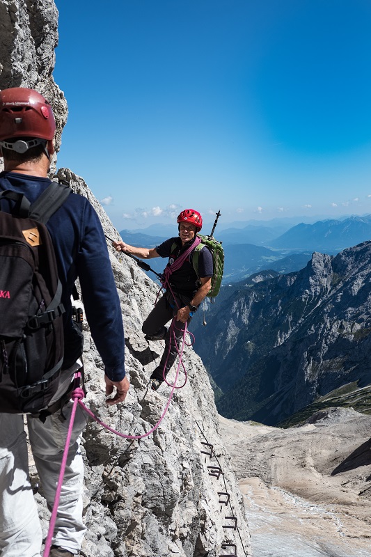 Klettersteig an der Zugspitze